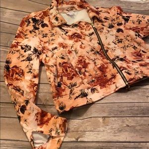 LulaRoe cropped Presley moto jacket